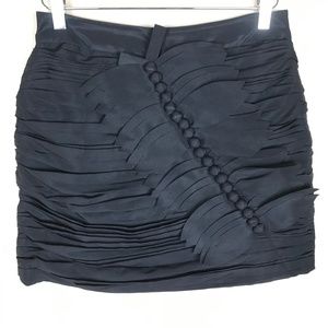 Sexy black mini skirt! Lined Ruched size M